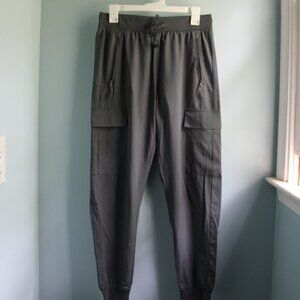 Hiking, climbing, exercise, gray pants. Elastic waist and ankles. M.